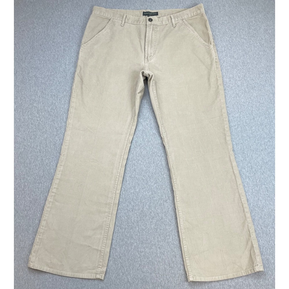 Banana Republic Pants Mens 36 x 32 Beige 100% Cotton Corduroy Straight